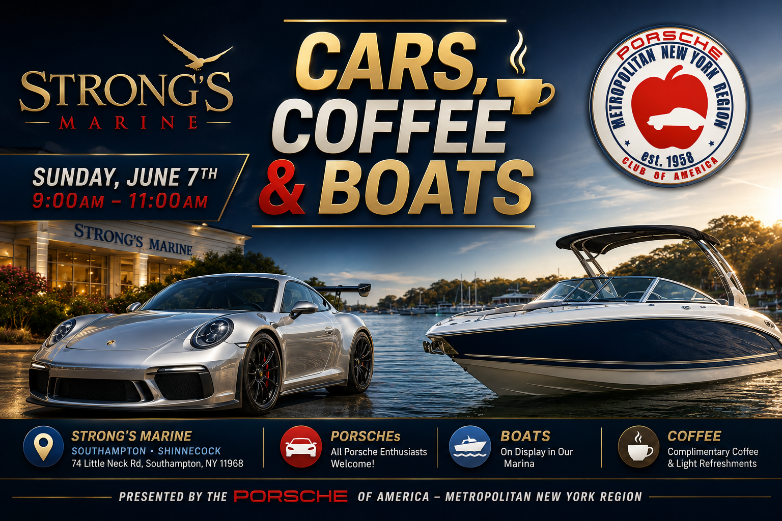 Cars Coffee and Boats